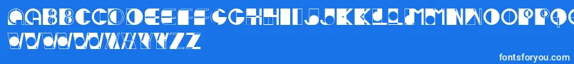 Ivan Font – White Fonts on Blue Background