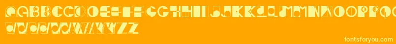 Ivan Font – Yellow Fonts on Orange Background