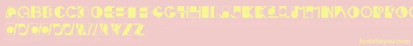 Ivan Font – Yellow Fonts on Pink Background