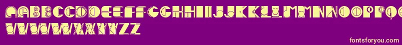 IvanFilled Font – Yellow Fonts on Purple Background