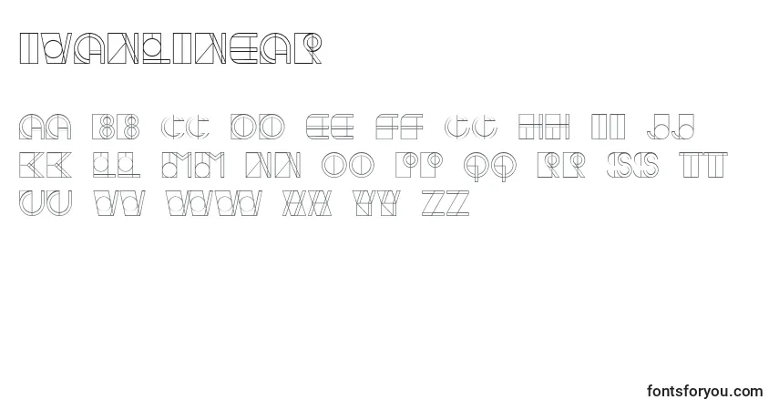 Schriftart IvanLinear – Alphabet, Zahlen, spezielle Symbole