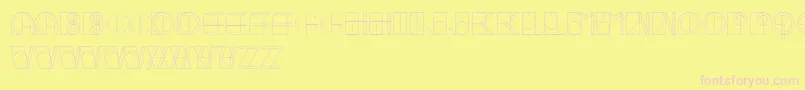 IvanLinear Font – Pink Fonts on Yellow Background