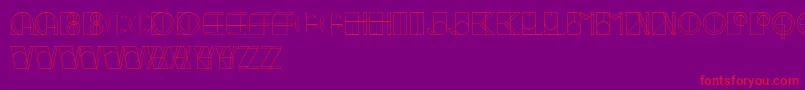 IvanLinear Font – Red Fonts on Purple Background