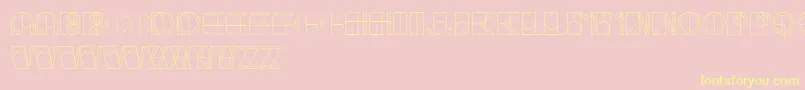 IvanLinear Font – Yellow Fonts on Pink Background