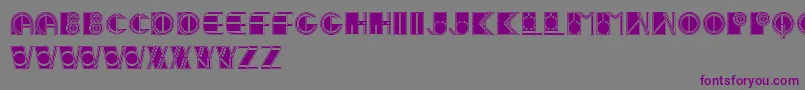 Шрифт IvanLinearFilled – фиолетовые шрифты на сером фоне
