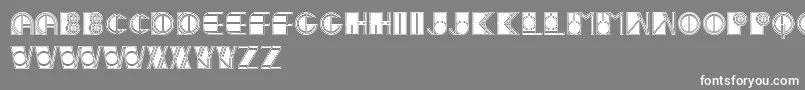 フォントIvanLinearFilled – 灰色の背景に白い文字