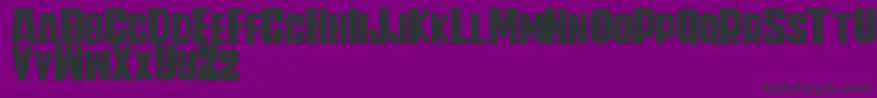 Czcionka Iwan Banaran Weight – czarne czcionki na fioletowym tle