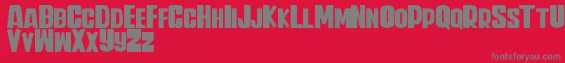 Iwan Banaran Weight Font – Gray Fonts on Red Background