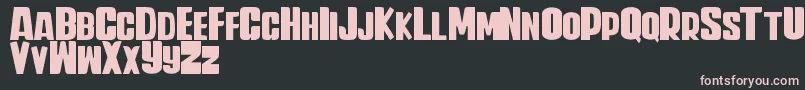 Iwan Banaran Weight Font – Pink Fonts on Black Background