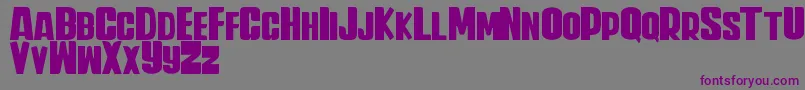 Шрифт Iwan Banaran Weight – фиолетовые шрифты на сером фоне