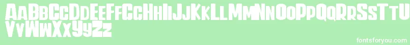 Iwan Banaran Weight Font – White Fonts on Green Background