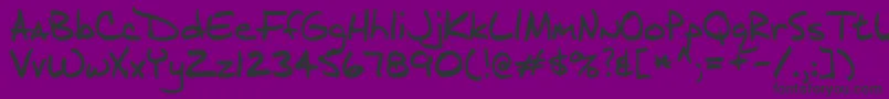 j d Font – Black Fonts on Purple Background