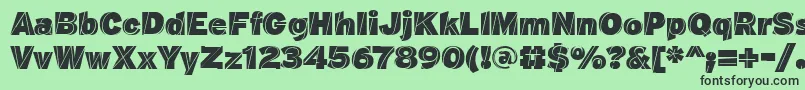 J M Nexus Black Font – Black Fonts on Green Background