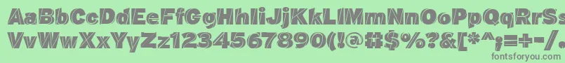 J M Nexus Black Font – Gray Fonts on Green Background