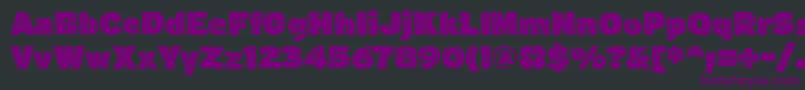 J M Nexus Black Font – Purple Fonts on Black Background