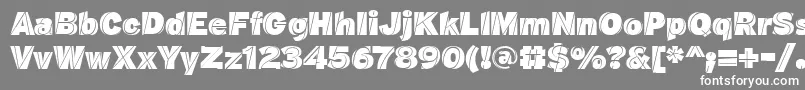 J M Nexus Black Font – White Fonts on Gray Background