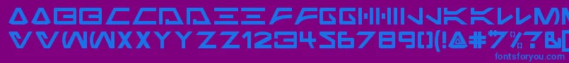 fuente Jabba the Font Regular – Fuentes Azules Sobre Fondo Morado