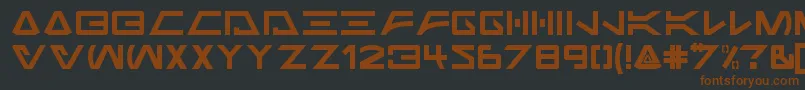 Police Jabba the Font Regular – polices brunes sur fond noir