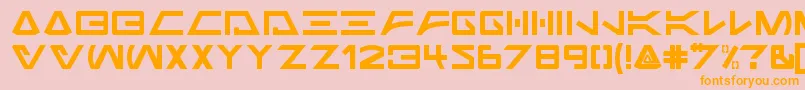 Jabba the Font Regular Font – Orange Fonts on Pink Background