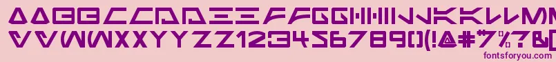 Jabba the Font Regular Font – Purple Fonts on Pink Background