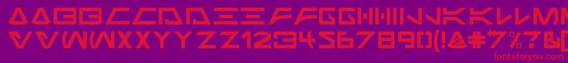 Jabba the Font Regular Font – Red Fonts on Purple Background