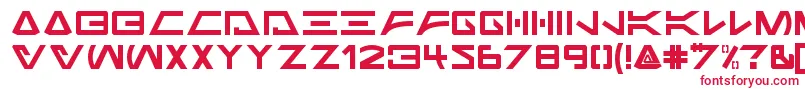 フォントJabba the Font Regular – 白い背景に赤い文字