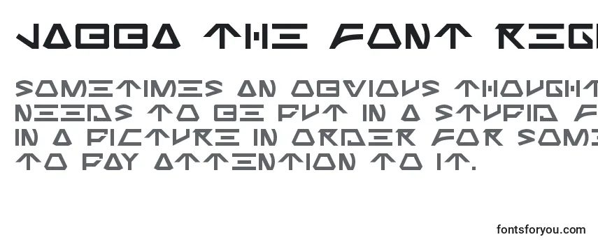 Шрифт Jabba the Font Regular
