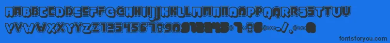 JABBJ    Font – Black Fonts on Blue Background