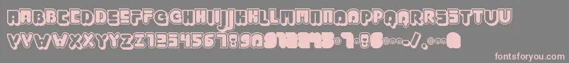 JABBJ   -fontti – vaaleanpunaiset fontit harmaalla taustalla
