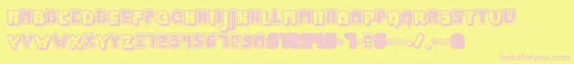 JABBJ    Font – Pink Fonts on Yellow Background