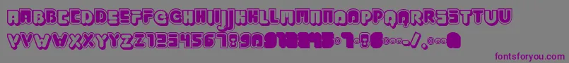 JABBJ    Font – Purple Fonts on Gray Background