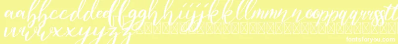 Jabetta Font – White Fonts on Yellow Background