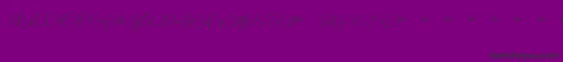 jack no fruit-fontti – mustat fontit violetilla taustalla