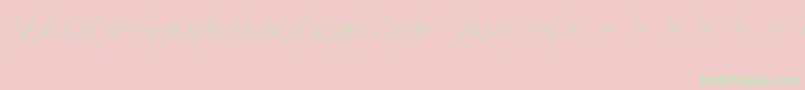 jack no fruit-Schriftart – Grüne Schriften auf rosa Hintergrund