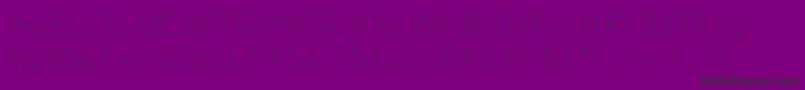 Police Kbsunshine – polices noires sur fond violet