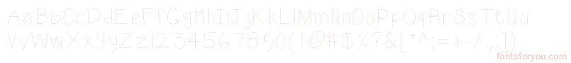 Kbsunshine Font – Pink Fonts on White Background