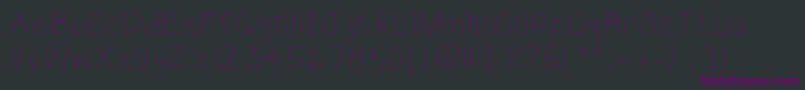 Kbsunshine Font – Purple Fonts on Black Background