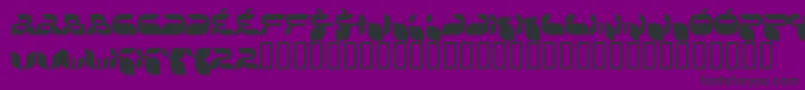 JACKF    Font – Black Fonts on Purple Background