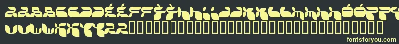 JACKF    Font – Yellow Fonts on Black Background