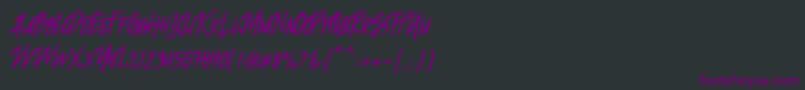 Jacklyen Font – Purple Fonts on Black Background