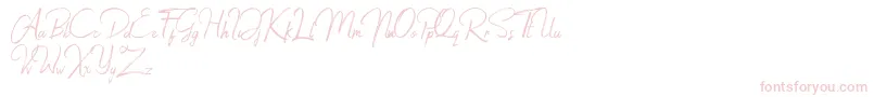 Jacklyne Font – Pink Fonts on White Background