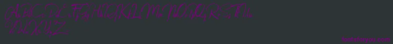 Jacklyne Font – Purple Fonts on Black Background
