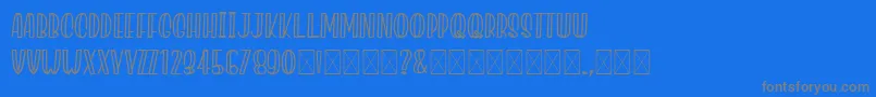 JacklynMilner Font – Gray Fonts on Blue Background