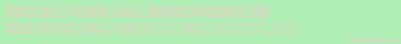 JacklynMilner Font – Pink Fonts on Green Background