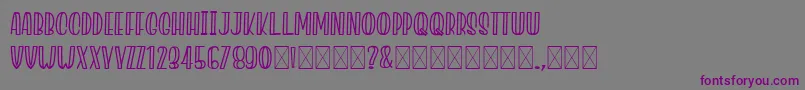 JacklynMilner Font – Purple Fonts on Gray Background