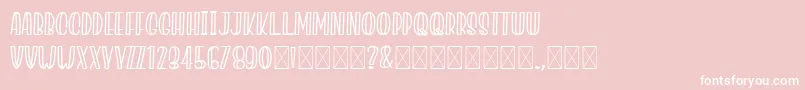 JacklynMilner Font – White Fonts on Pink Background