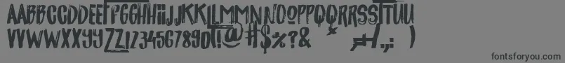 フォントjackpot – 黒い文字の灰色の背景