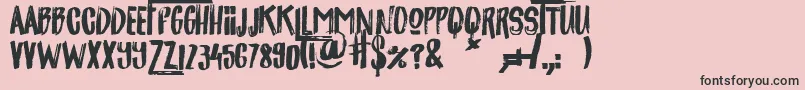 jackpot Font – Black Fonts on Pink Background