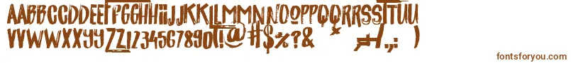 Шрифт jackpot – коричневые шрифты на белом фоне