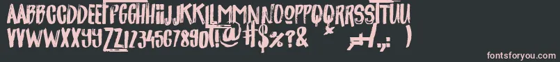 jackpot Font – Pink Fonts on Black Background